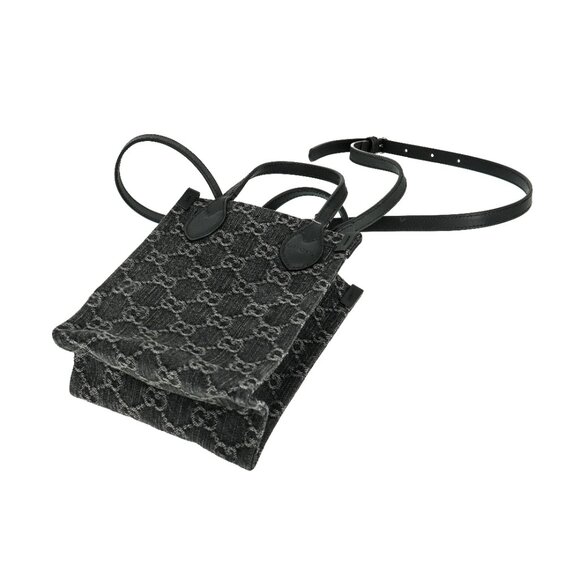 Gucci Ophidia GG Denim Mini Crossbody Bag - Picture 4 of 9